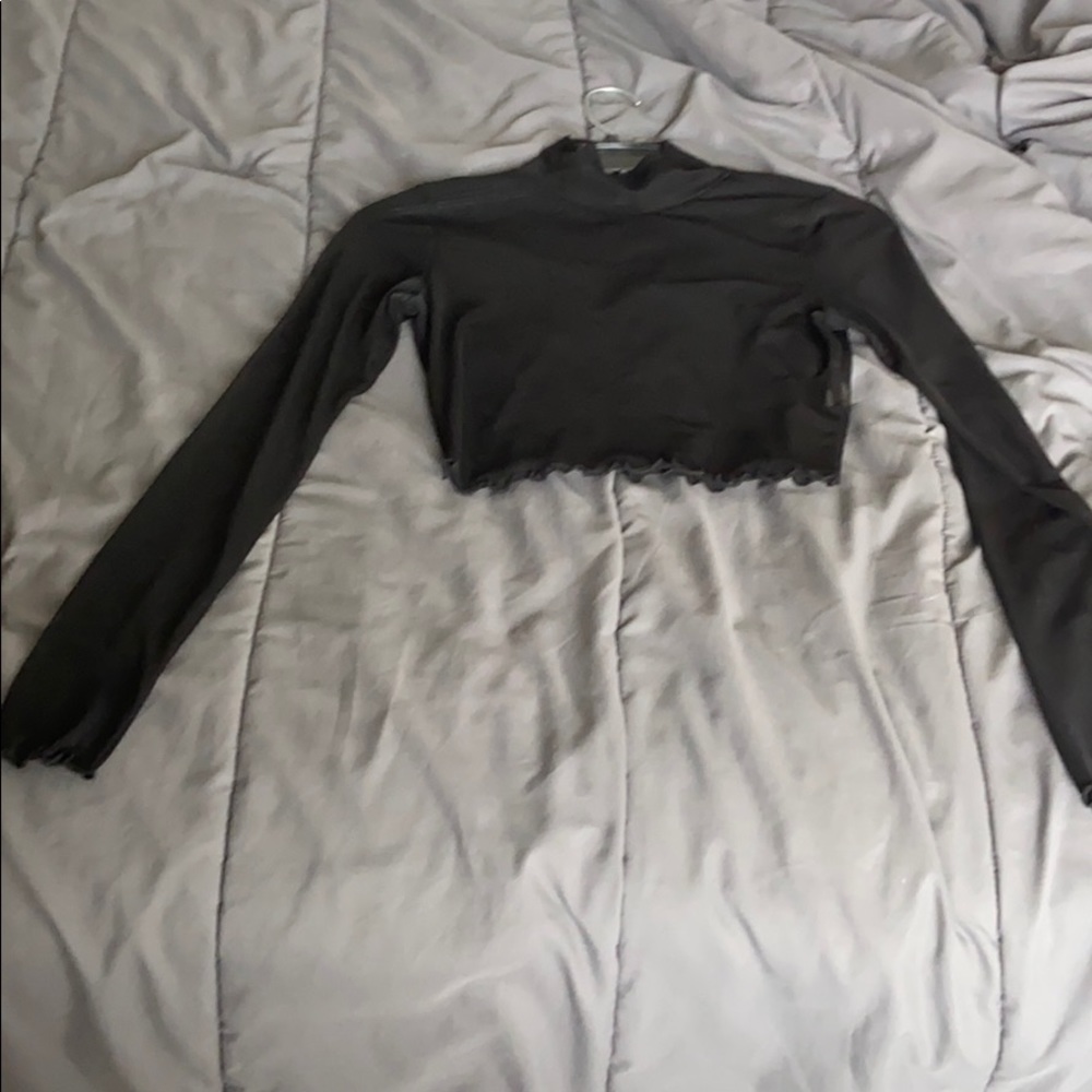 Mesh top see through